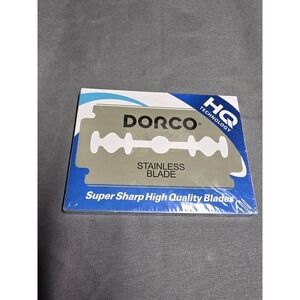 Dorco New Platinum ST300 Stainless Steel Double Edge Razor Blades 100 Count